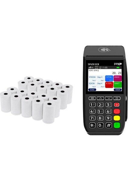 SP630 4G PRO Yazarkasapos + 2 PAKET POS RULOSU