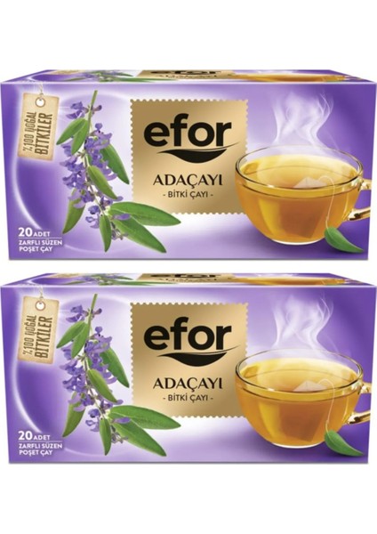 Adaçayı 20'li Süzen Bardak Poşet Çay x 2 Paket