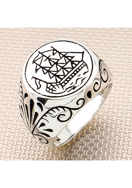 925 Ayar Gümüş Gemici Model Yüzük