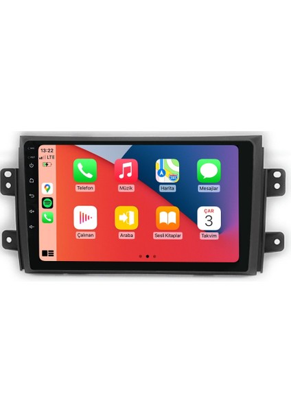 Fiat Sedici Suzuki Sx4 2005 2014 9inç 2gb Ram Kablosuz Carplay Android Auto Oem Multimedya Nvigasyon