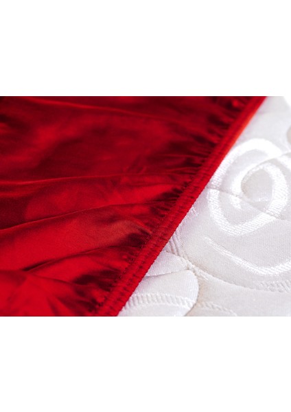 Ciel Tek Kişilik Plus Lastikli Saten Çarşaf - Kırmızı fırsatları