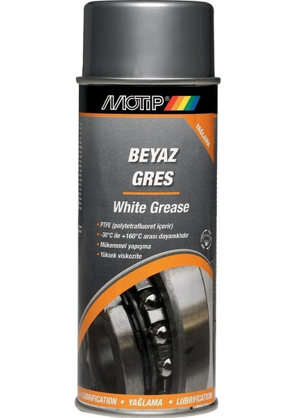 Beyaz Gres Yağlama Spreyi 400 Ml.
