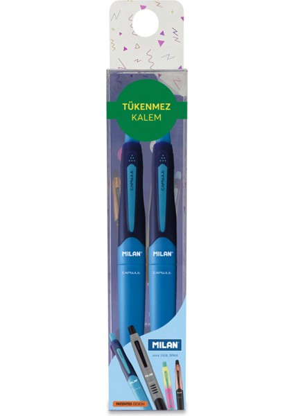 17656590120 Capsule Mavi Tükenmez Kalem Blister - 2li