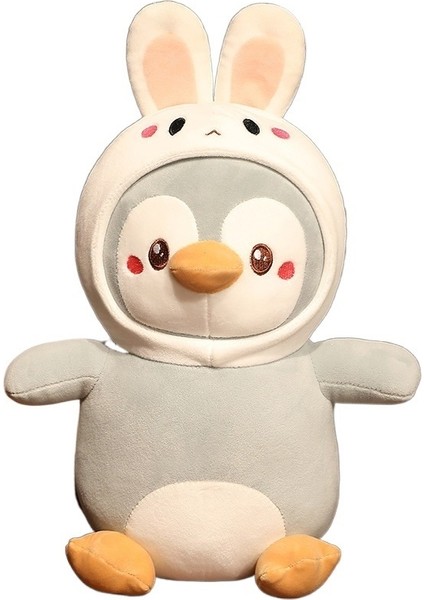 25CM Sevimli Penguen Bebek Peluş Oyuncak Küçük Penguen Tavşan Arı Bebeğe Dönüştü (Yurt Dışından)