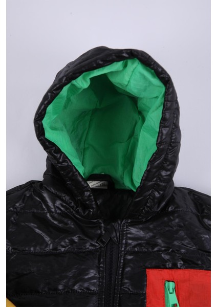 Kapüşonlu İçi Peluş Erkek Çocuk Mont 3121