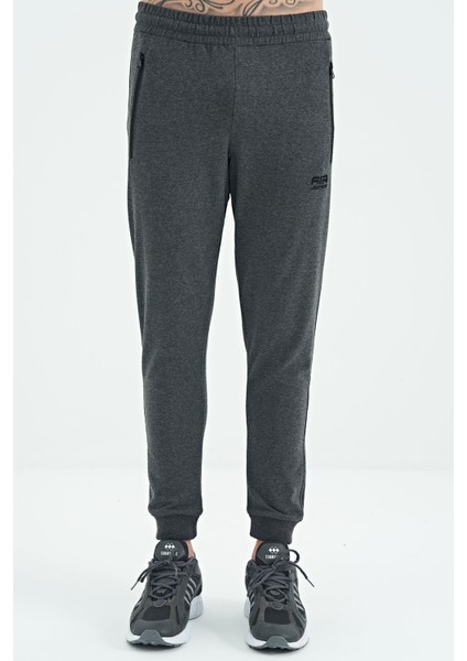 Kane Antrasit Melanj Cepli Jogger Erkek Eşofman Alt - 84907
