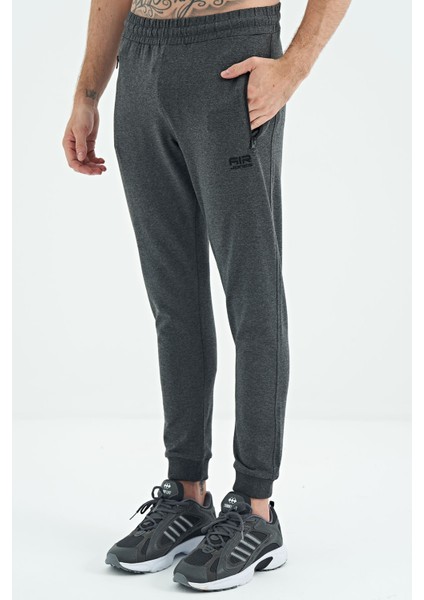 Kane Antrasit Melanj Cepli Jogger Erkek Eşofman Alt - 84907