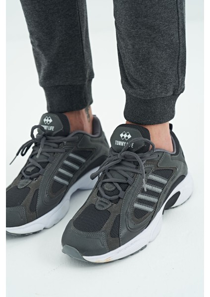 Kane Antrasit Melanj Cepli Jogger Erkek Eşofman Alt - 84907