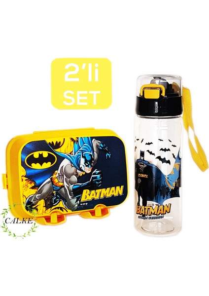 Batman Çocuk Beslenme Kutusu ve Matara Seti 2' Li