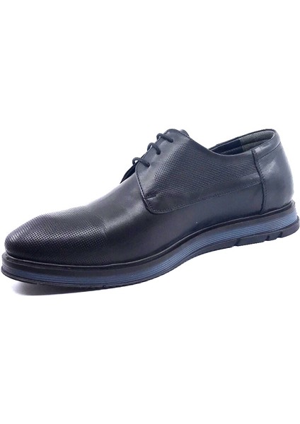 3618-2 Lacivert Deri Günlük Erkek Ayakkabı modelleri