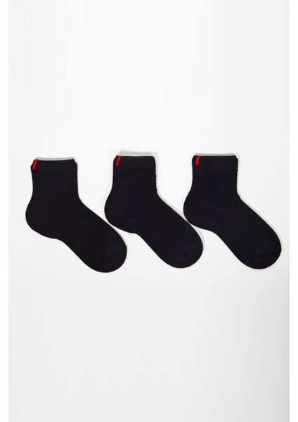 3'lü Paket Harold Bambu Çocuk Çorap Lacivert modelleri