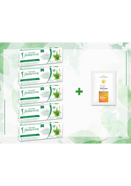 Aloevera Özlü Diş Macunu +Cozmoderm Güneş Kremi Hediyeli