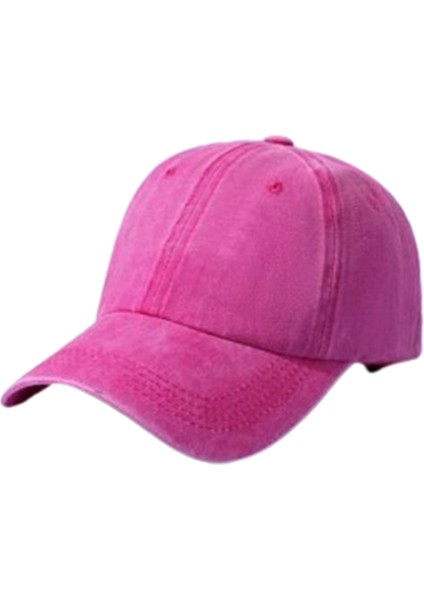 Unisex Yıkamalı Eskitme Pembe Kep Şapka modelleri