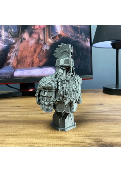 Dain Ironfoot Büst Figür 15 cm - Özel Tasarım, Koleksiyonluk Parça