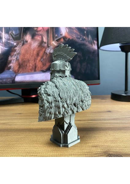 Dain Ironfoot Büst Figür 15 cm - Özel Tasarım, Koleksiyonluk Parça