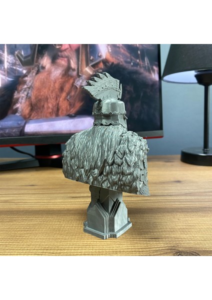 Dain Ironfoot Büst Figür 15 cm - Özel Tasarım, Koleksiyonluk Parça