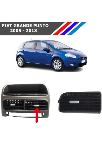 Fiat Grande Punto Orta Sağ Havalandırma Izgarası Gri Düğmeli 2005- 2018 M742