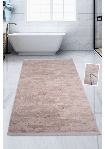 Nova Vizon 120X180 cm Büyük Ebat Banyo Paspası Spor Saçaklı Kaymaz Peluş Püsküllü Banyo Halısı