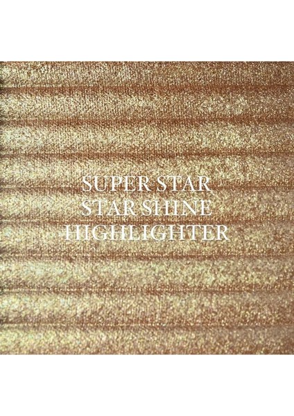Golden White Super Star Shine Highlighter Işıltılı Ipeksi Saten Aydinlatici Vegan Glow Makyaj Paleti fırsatları