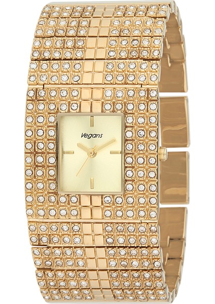 3291 Çelik Kordonlu Taşlı Kadın Kol Saati