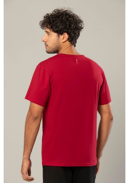 Bordo Erkek Modal Comfort Fit Basic T-Shirt 239 fiyatları