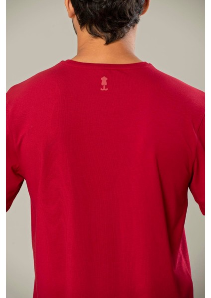 Bordo Erkek Modal Comfort Fit Basic T-Shirt 239 fırsatları