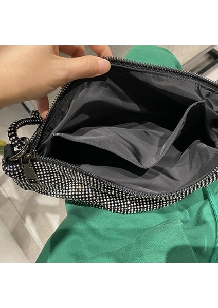 Kadın Rhinestone Akşam Debriyaj Çantası Crossbody Çanta El Çantası Sparkly Rhinestone Çanta Debriyaj Çantası Parti Gelin Gece Çantası Için (Yurt Dışından) fiyatları