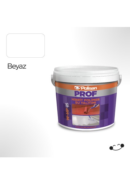 Prof Beyaz Hibrit Polimer Su Yalıtımı Boyası (W-Hp) 5 kg