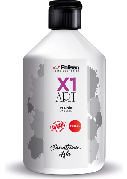 X1 Art Parlak Vernik 500 ml