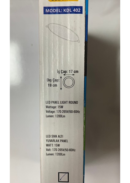 K2 15W Sıva Altı LED Panel Armatür fiyatları