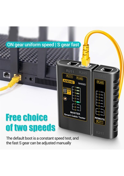 Ağ RJ45RJ11 5e Telefonı Için 6 Testı