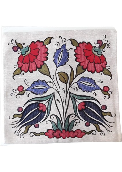 Dokuma Osmanlı Çini Motifli Yastık Kılıfı fiyatları