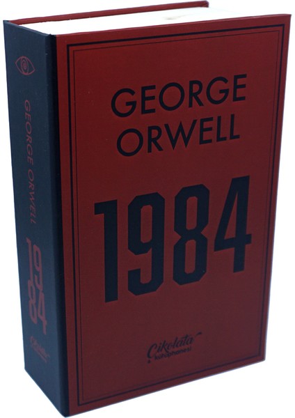 Çikolata Kütüphanesi George Orwell 1984 Temalı Ciltli Çikolata Kütüphanesi