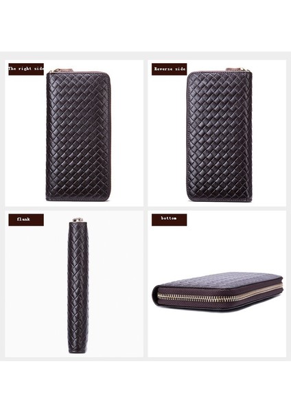 Ekose Erkek Cüzdan - Koyu Kahverengi (Yurt Dışından) fırsatları