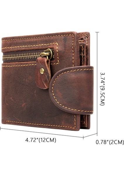 Erkek Tokalı Çok Fonksiyonlu Cüzdan - Koyu Kahverengi (Yurt Dışından) modelleri