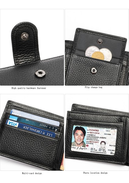 Retro Erkek Cüzdan - Siyah (Yurt Dışından) modelleri