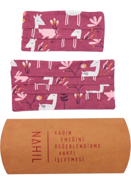 Ebeveyn ve Çocuklar için Yıkanabilir İkili Bez Maske