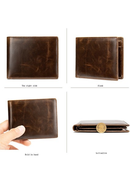 Retro Erkek Cüzdan - Koyu Kahverengi (Yurt Dışından) indirimleri