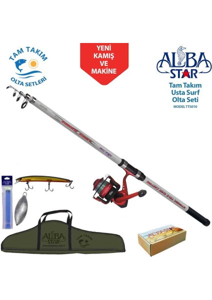 Tam Takım Surf Usta Olta Seti TTS010