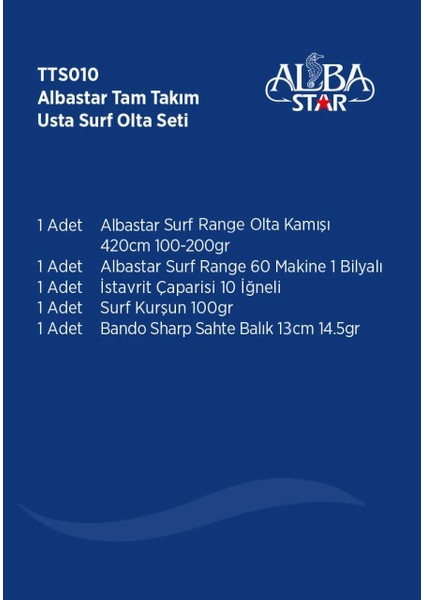 Tam Takım Surf Usta Olta Seti TTS010 fiyatları