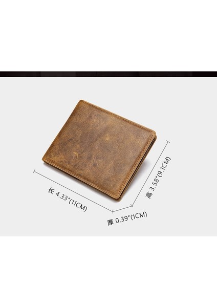 Erkek Mini Bozuk Para Cüzdanı - Koyu Kahverengi (Yurt Dışından) fırsatları