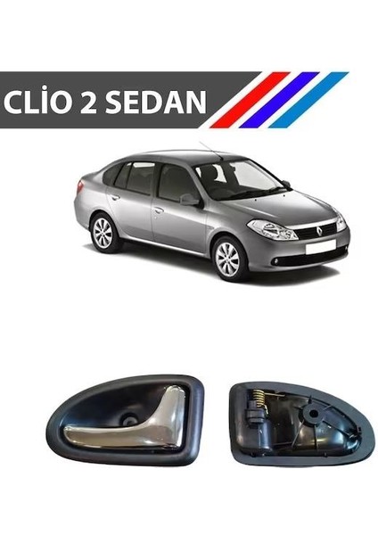 Clio 2 Sedan Kasa Iç Açma Kolu Sağ Yolcu Tarafı Parlak Krom M3368