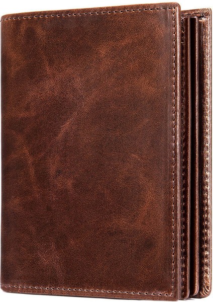 Erkek Kısa Cüzdan - Koyu Kahverengi (Yurt Dışından)