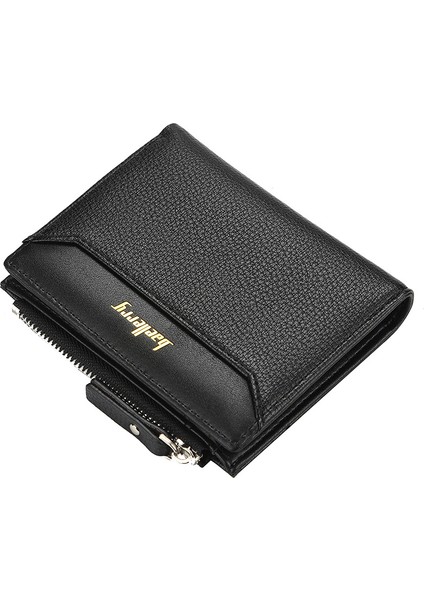 Kısa Fermuarlı Cüzdan - Siyah (Yurt Dışından)