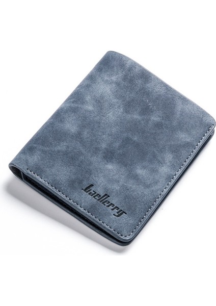 Erkek Kısa Cüzdan - Mavi (Yurt Dışından)