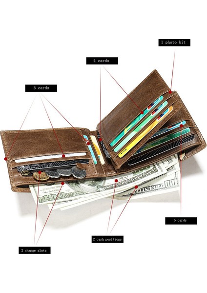 Erkek Ince Cüzdan - Kahverengi (Yurt Dışından) modelleri
