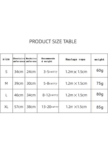 Yelek Model Göğüs Tasması - Turuncu (Yurt Dışından)