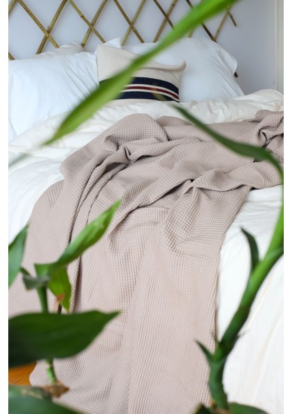 Pamuk Waffle Pike Bej 190X220 cm