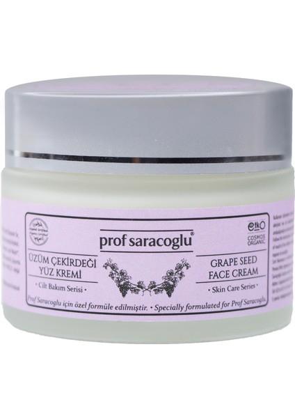 Prof Saraçoğlu Prof Saracoglu Organik Üzüm Çekirdeği Yüz Kremi 50 Ml.