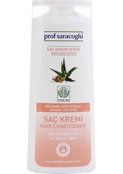 Prof Saraçoğlu Prof Saracoglu Organik Saç Bakım Kremi 300 ml